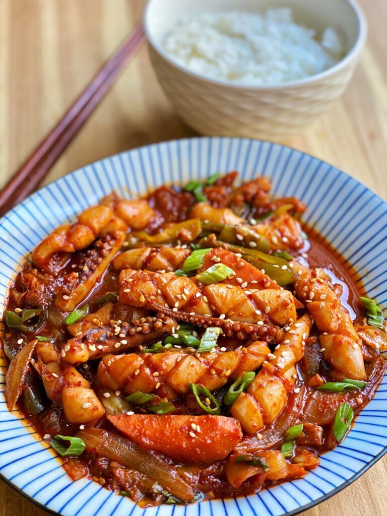 Korean Spicy Braised Codfish