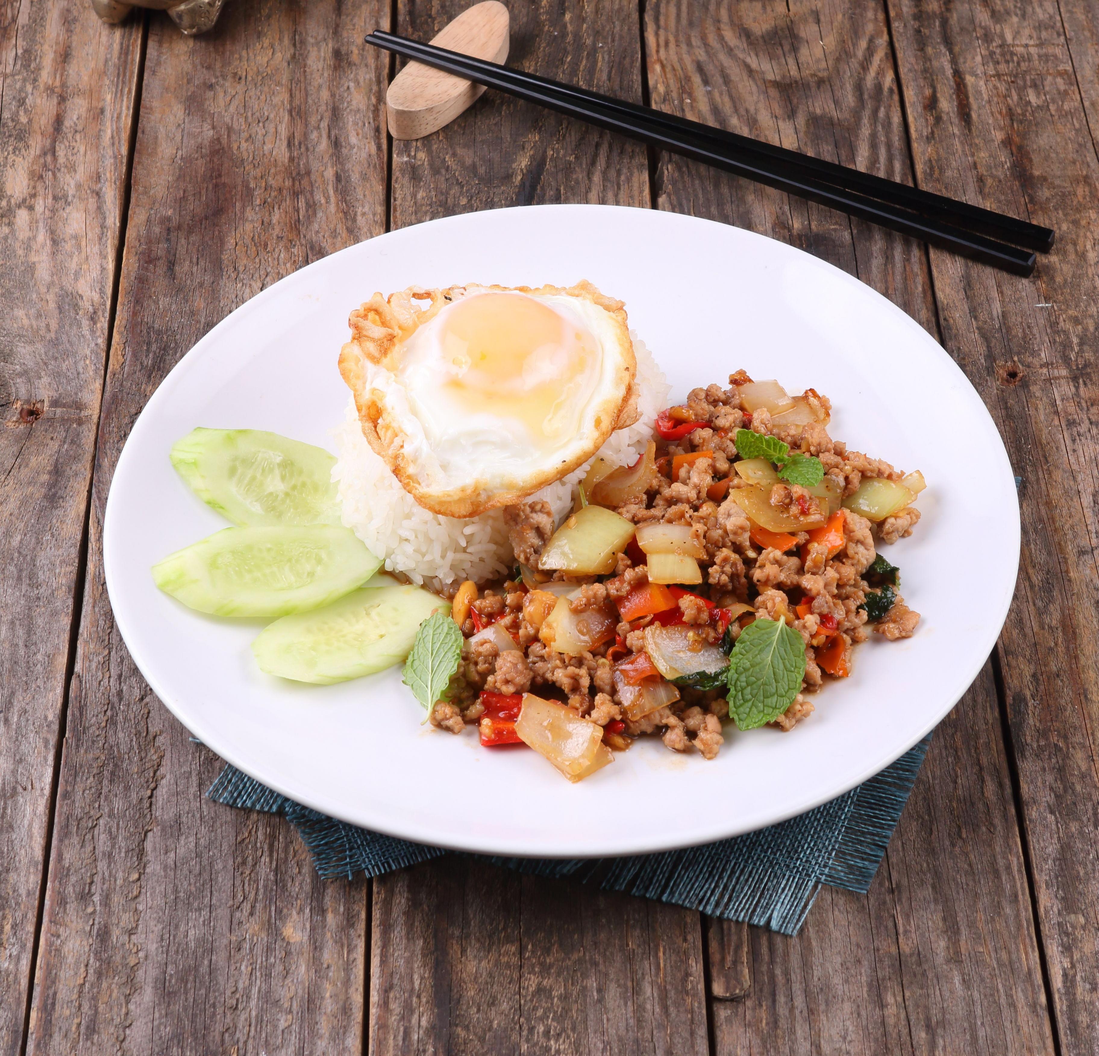 Holy Basil Chicken Stir-Fry (Pad Gaprao Pad Kra Pao)