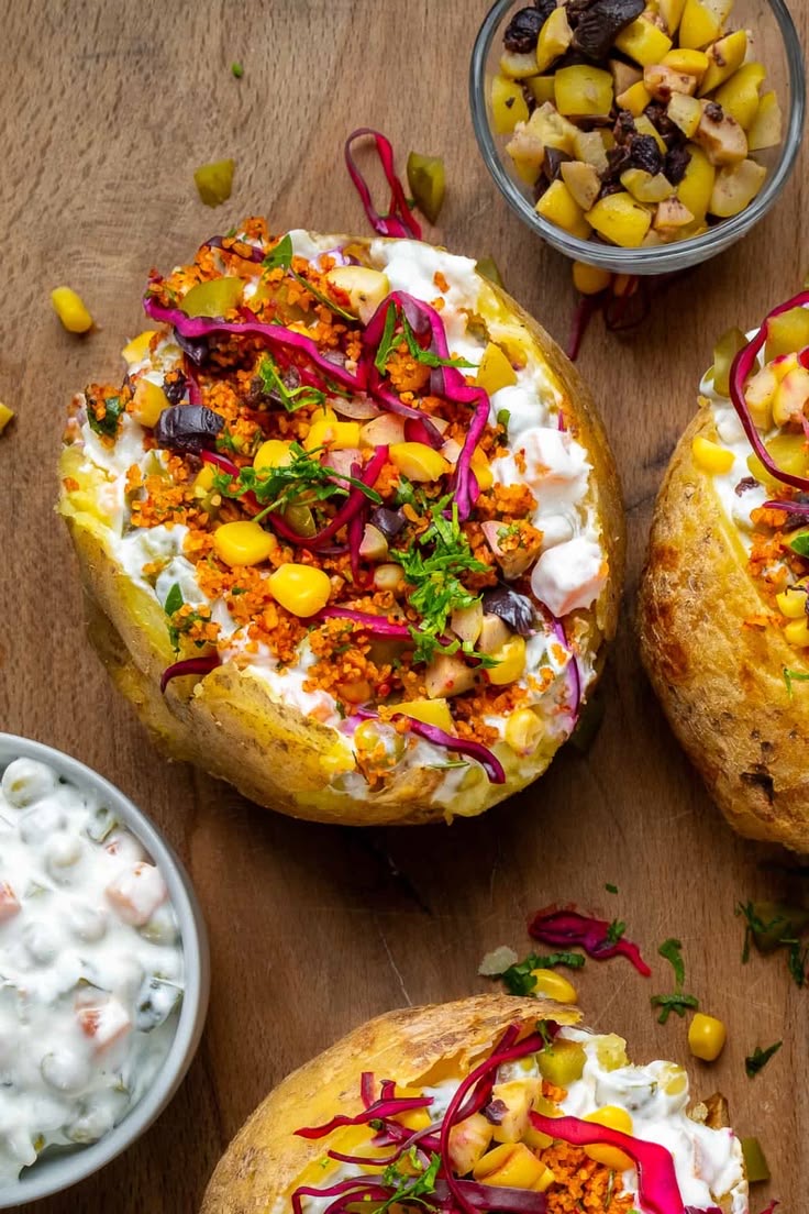 Kumpir (Turkish Stuffed Baked Potatoes)