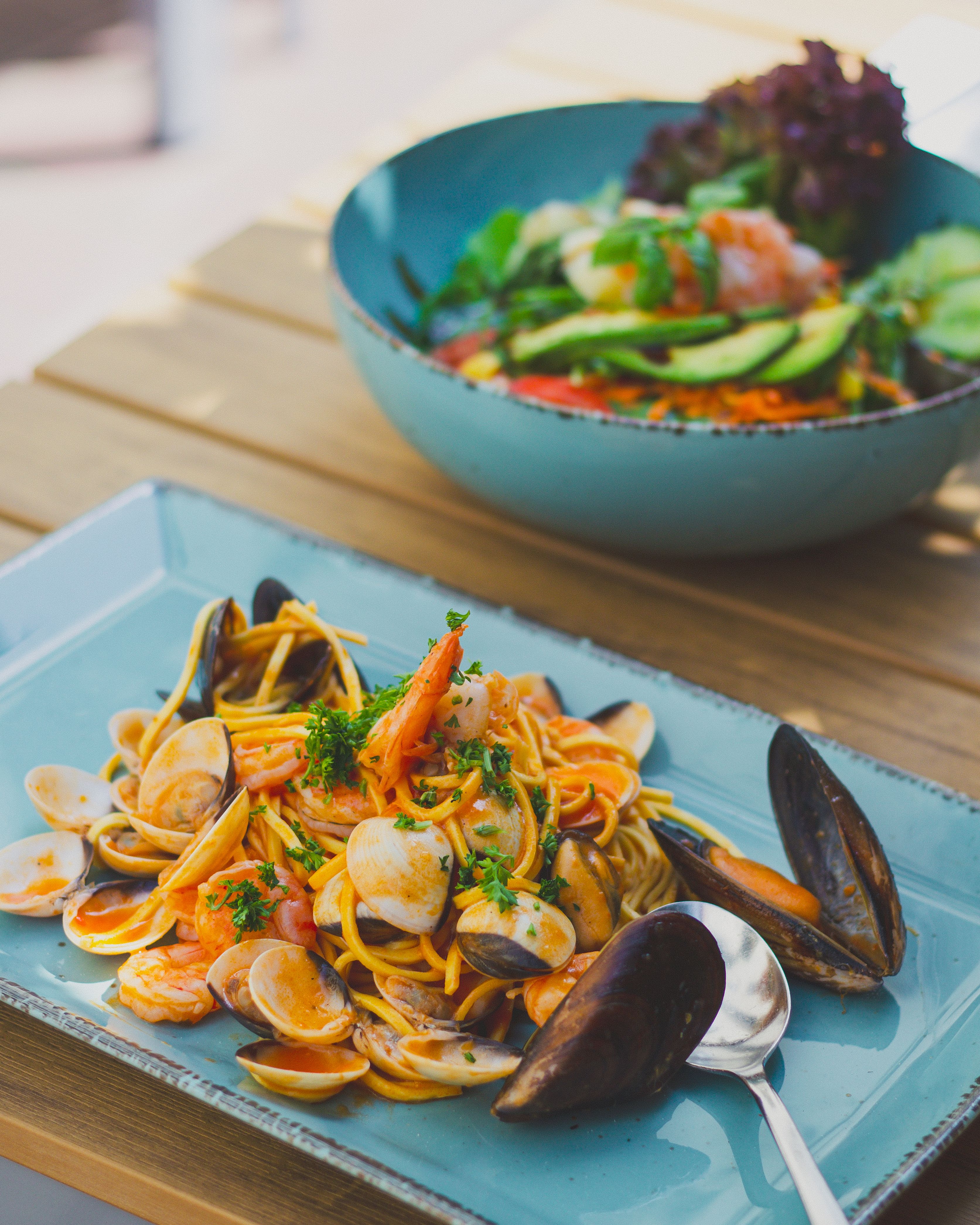 Seafood Pasta (Shrimp & Mussels)
