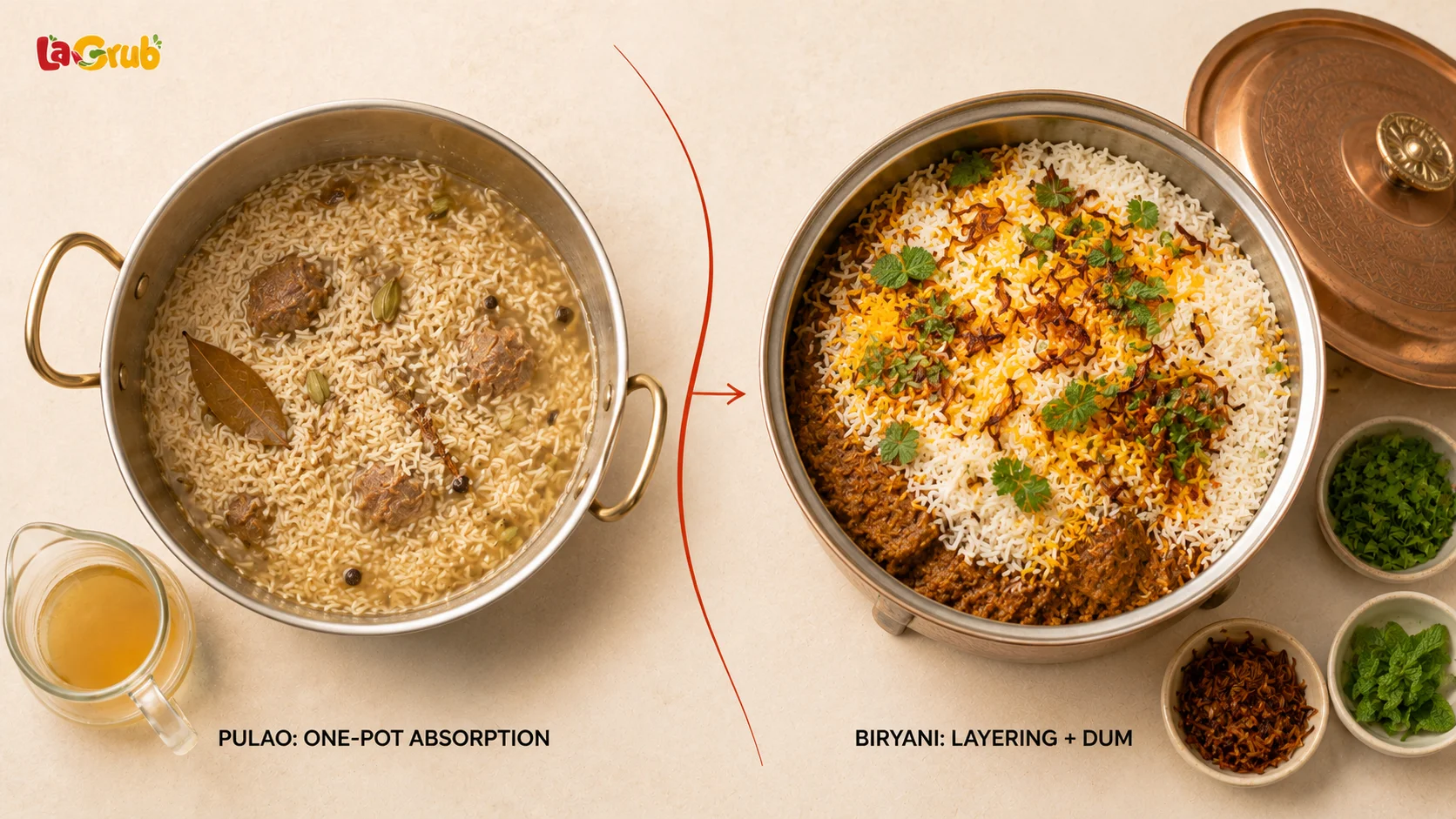 pulao vs biryani